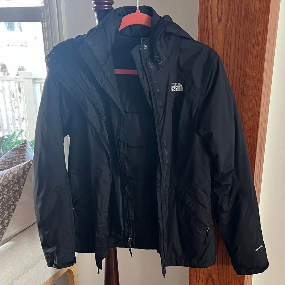 The North Face Black 2 in 1 Hyvent Hooded Jacket
